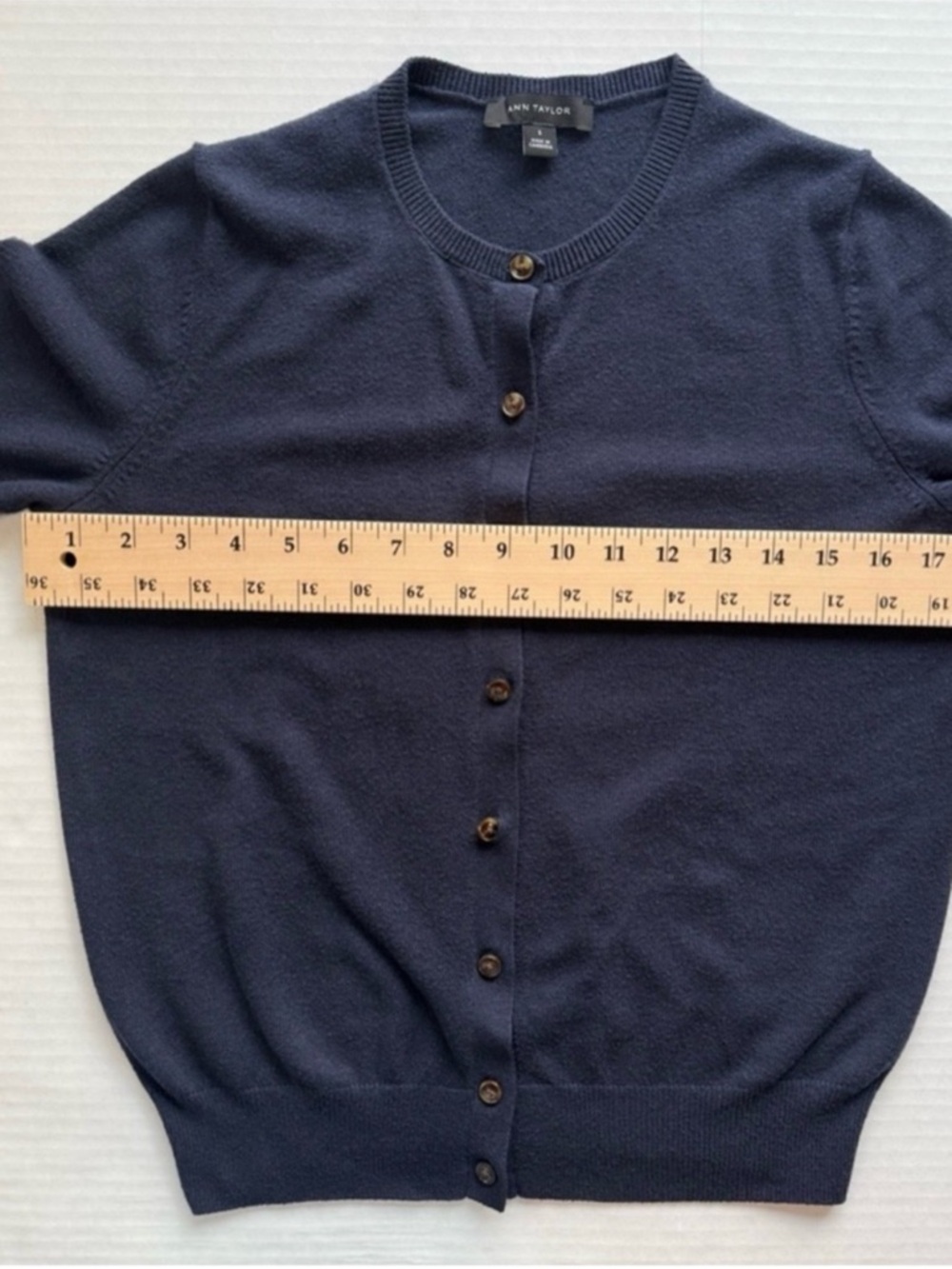 Ann Taylor Cardigan Night Sky (Navy Blue) - Small - Picture 6 of 7
